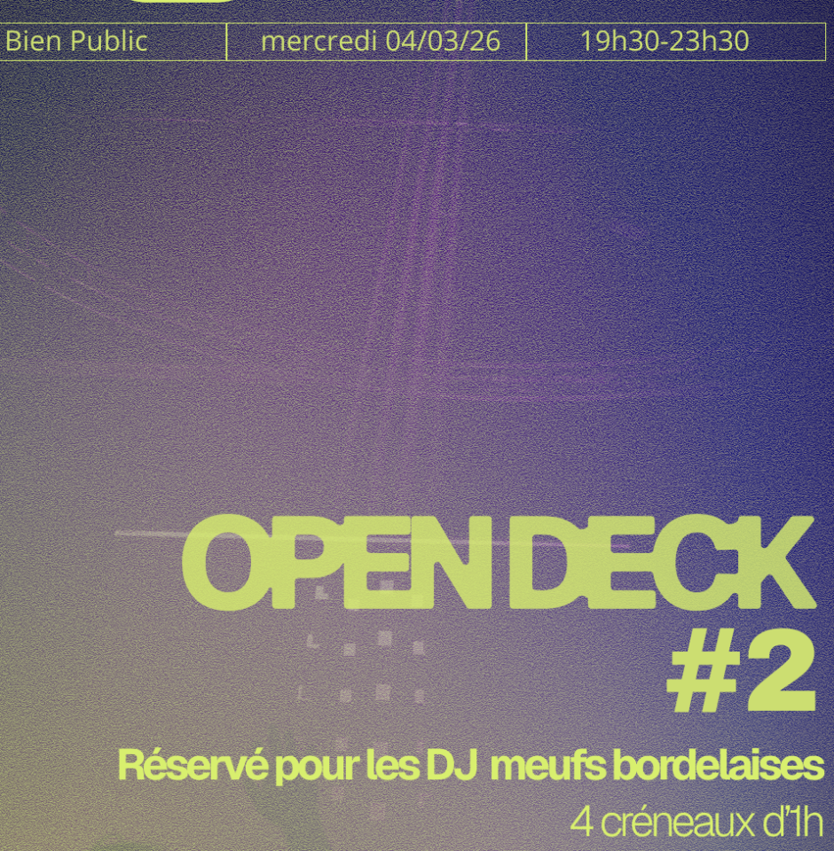 Apéro Pelles Melles : Open Deck #2