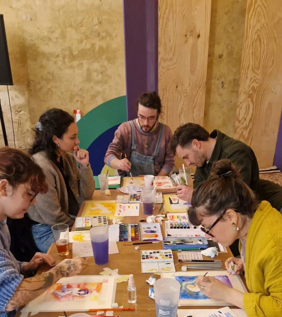 Atelier aquarelle Grand Débutant avec Miriam de la QB